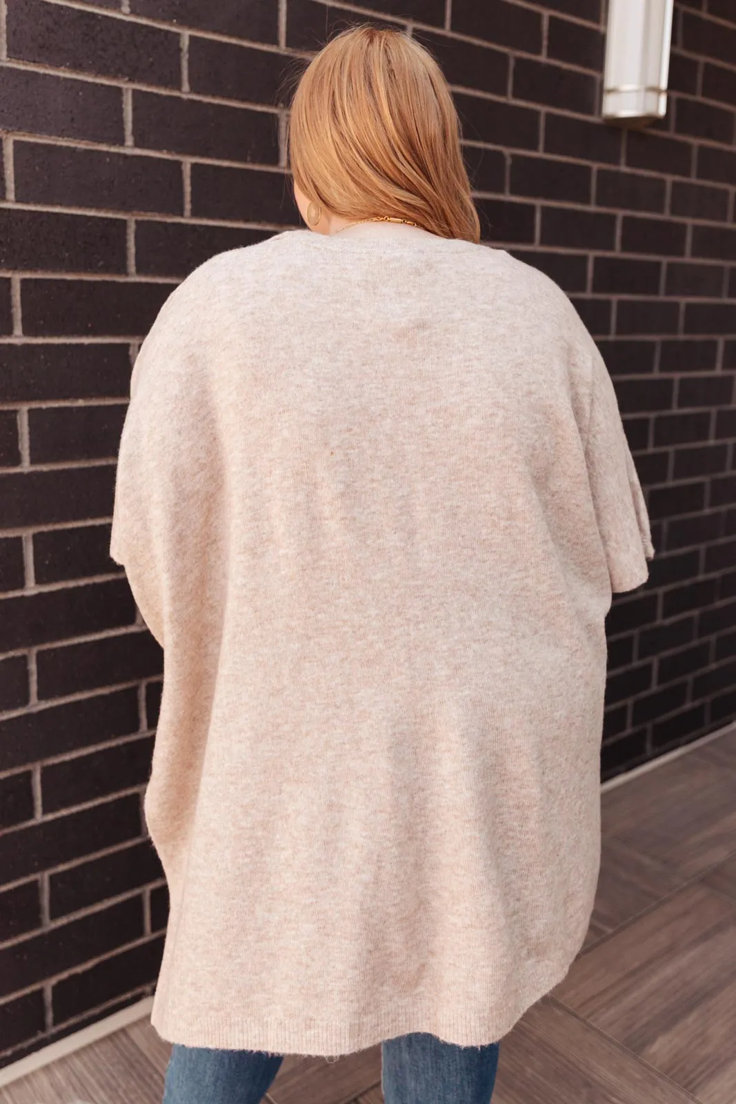 Pocket Poncho in Natural