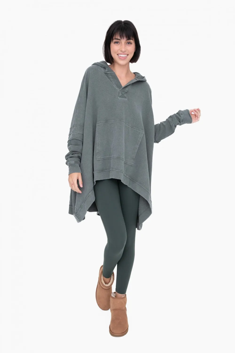 Raven Hooded Poncho