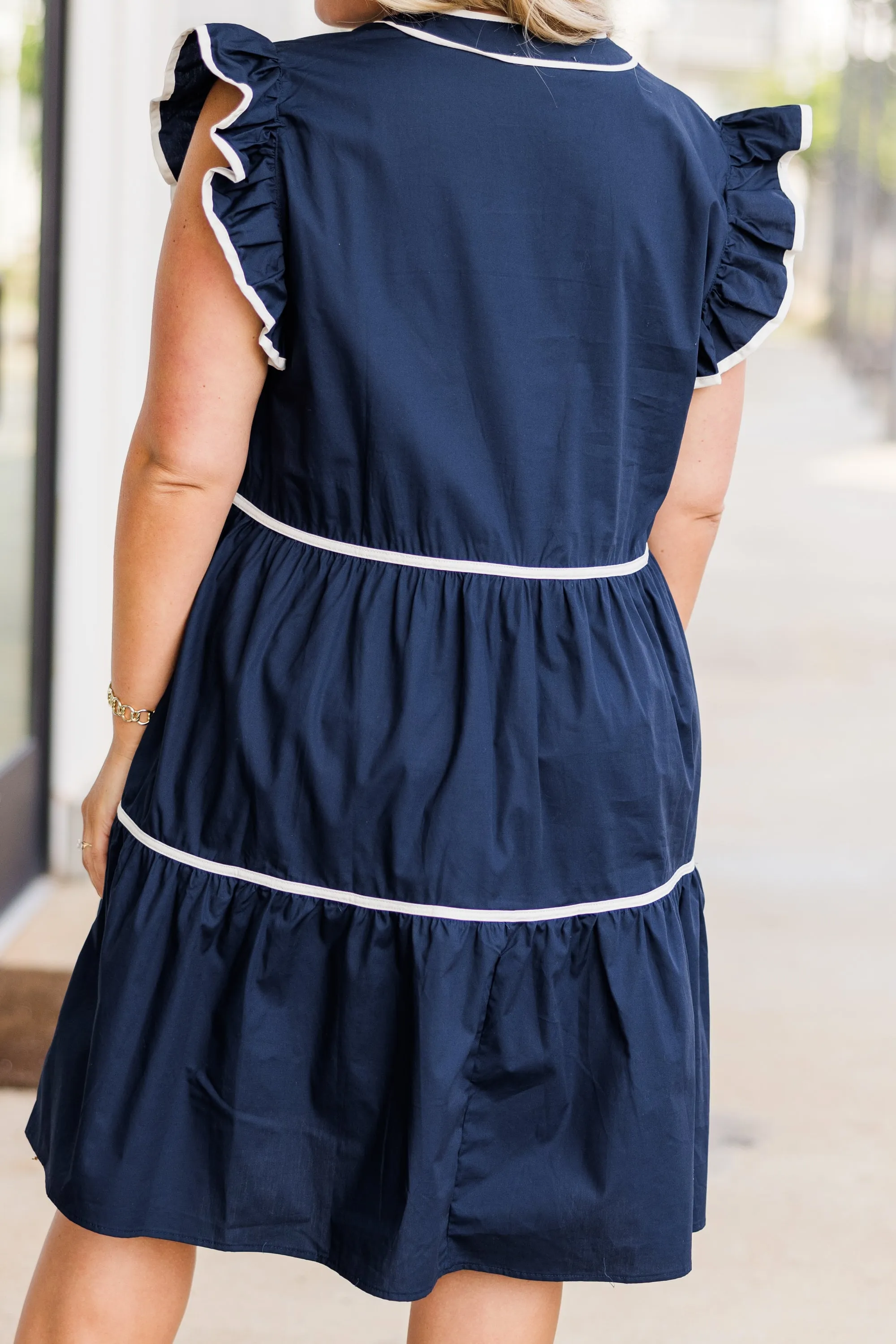 Roar And Score Dress, Navy