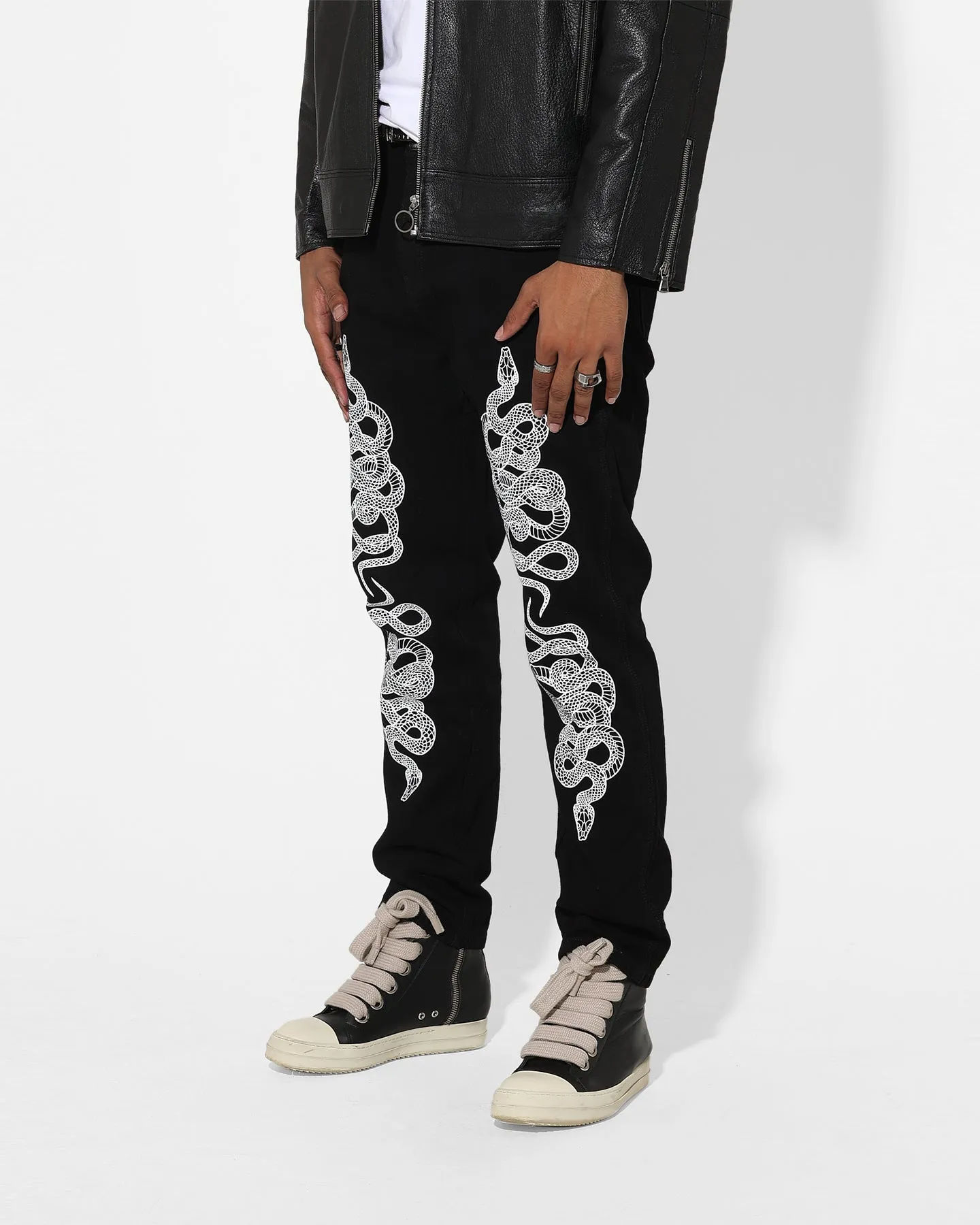 Saint Morta Death Adder Relaxed Jeans Black