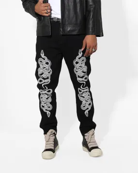 Saint Morta Death Adder Relaxed Jeans Black