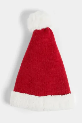 Sherpa Trim Santa's Hat