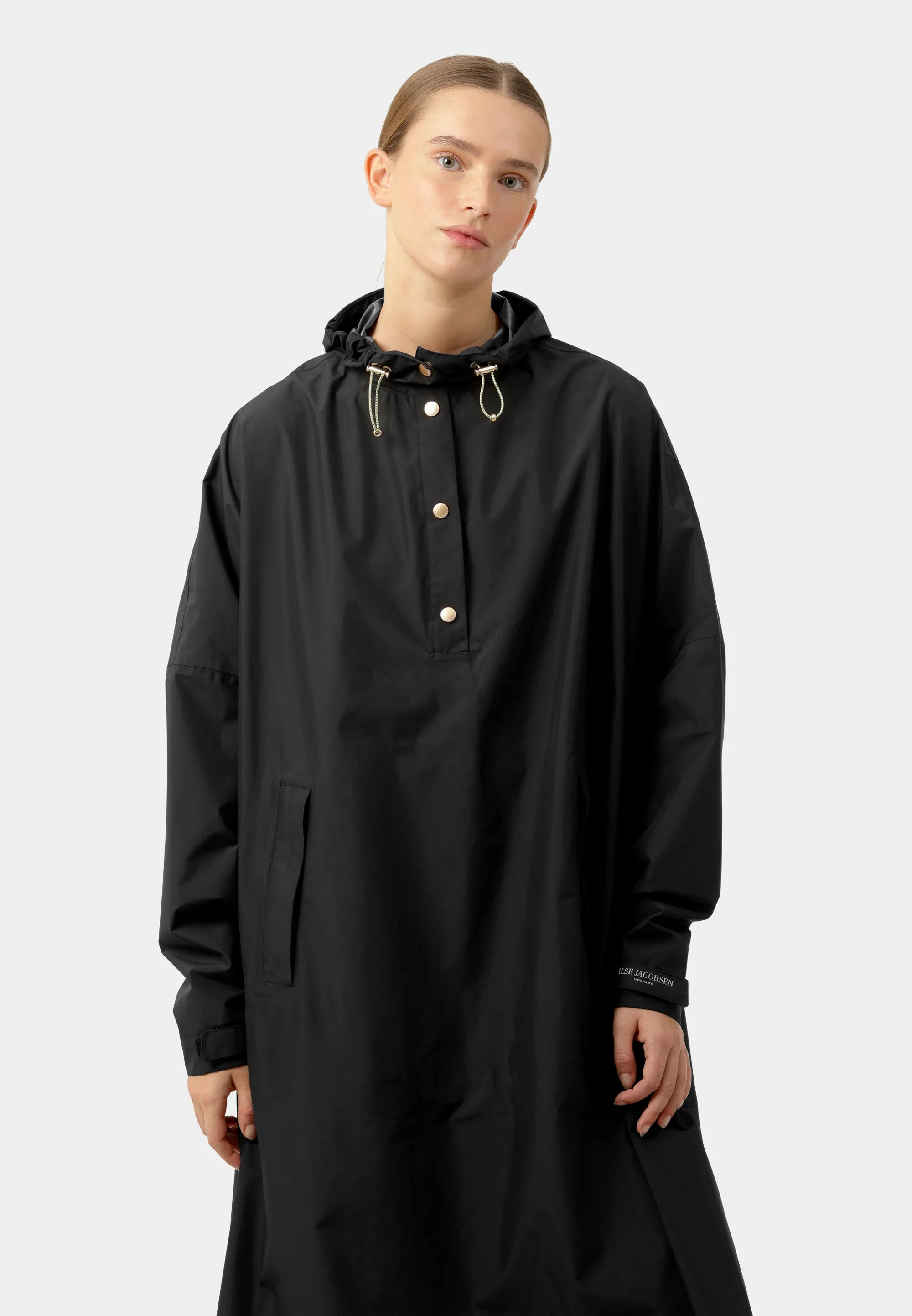 Sleeved Rain Poncho Black