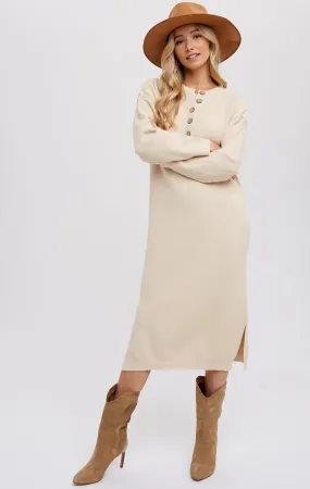 Solid Advice Midi Sweater Dress