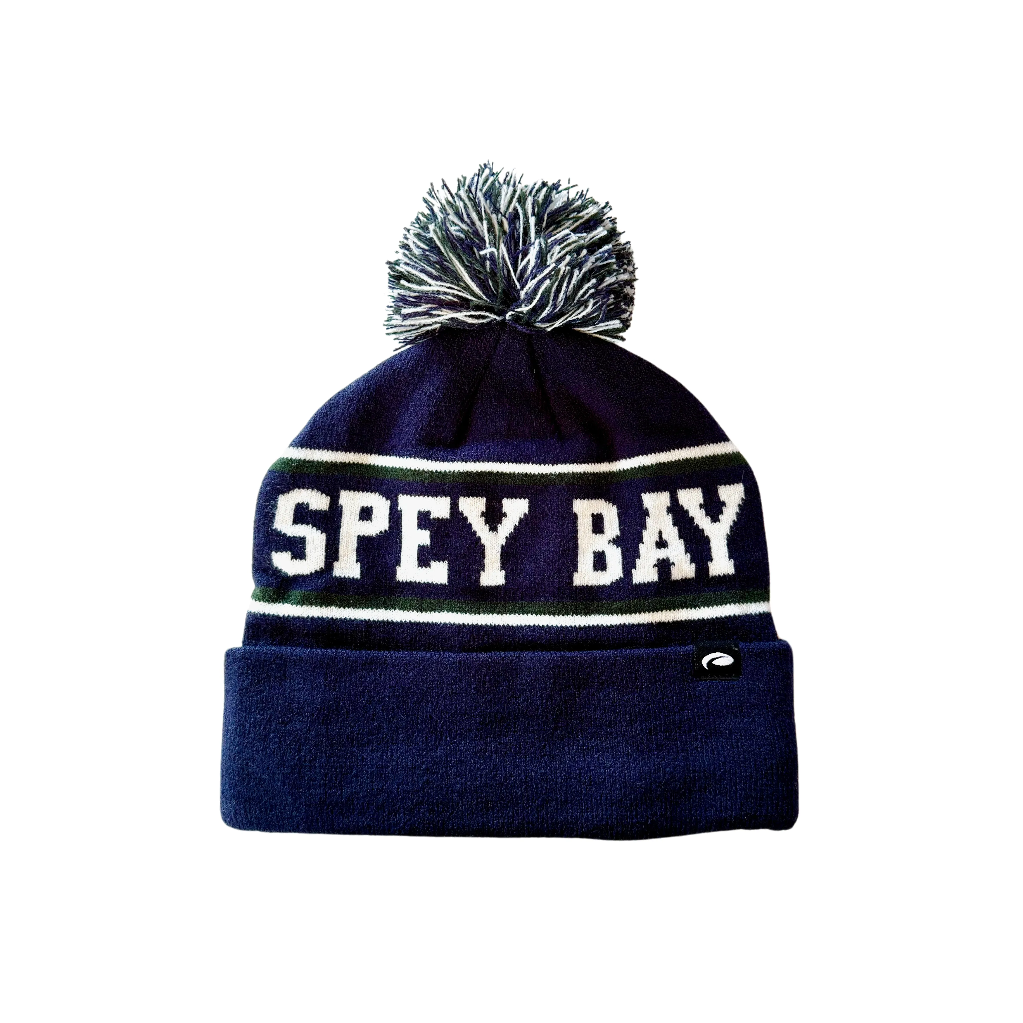 Spey Bay Pom Beanie - Navy