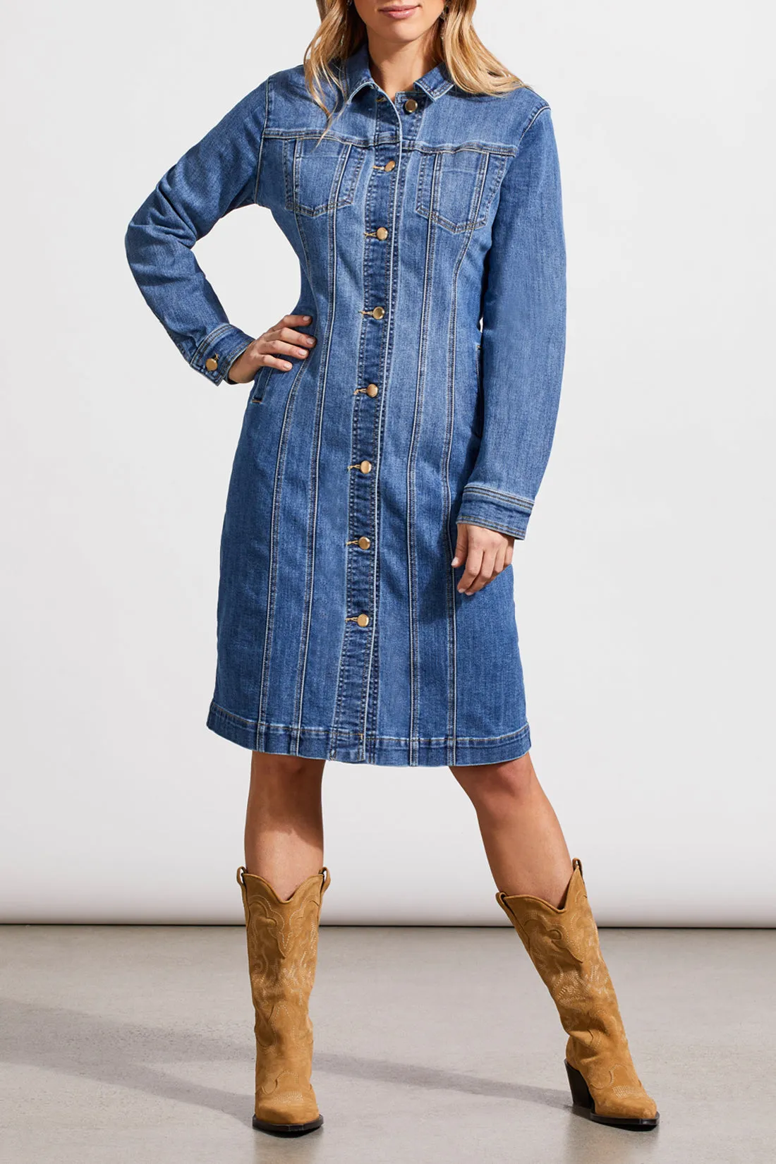 Super Stretch Denim Hourglass Dress