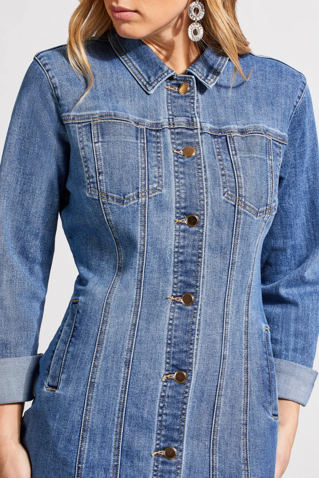 Super Stretch Denim Hourglass Dress