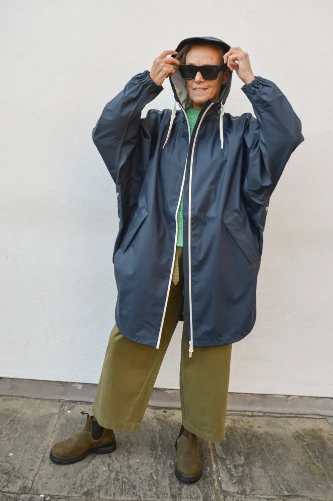 Tantä Sky Navy Raincoat