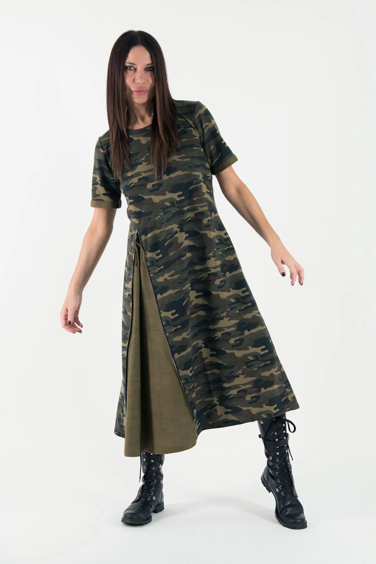 TEDDY Autumn Camouflage Dress