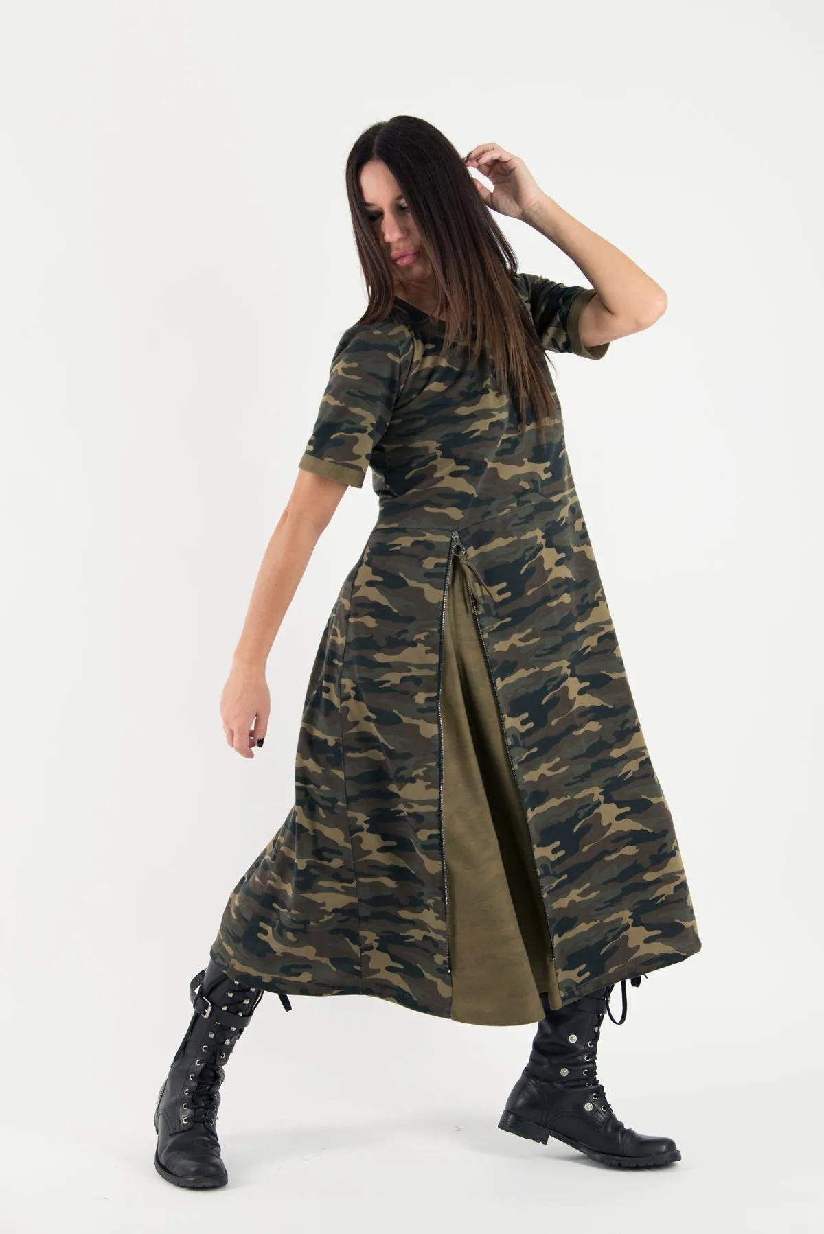 TEDDY Autumn Camouflage Dress