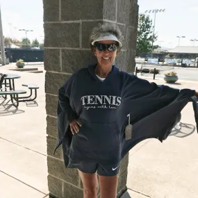 Tennis Love Hoodie Poncho