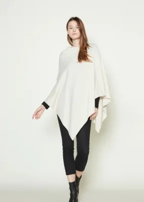 Terri Triangle Poncho in Ivory