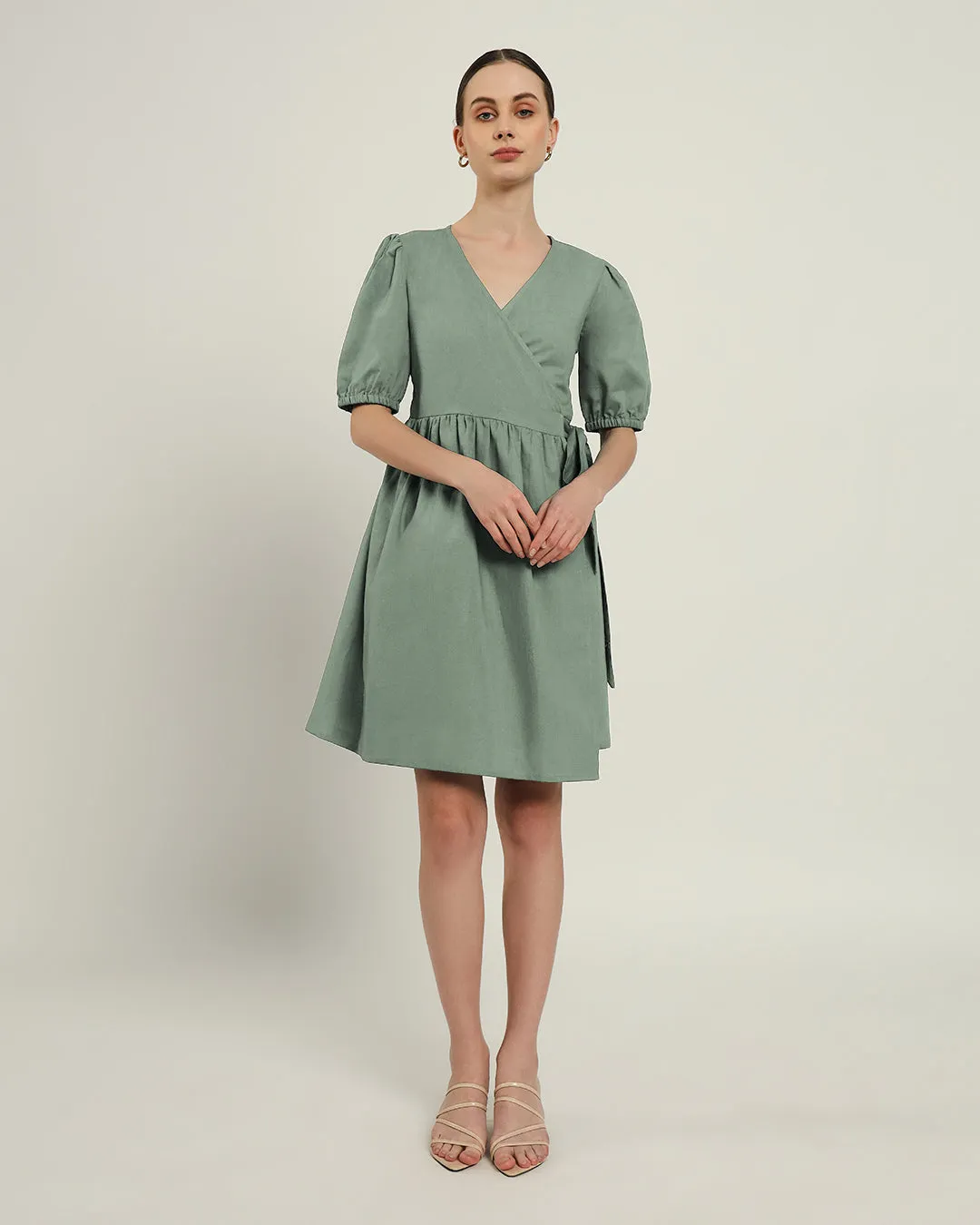 The Inzai Mint Cotton Dress