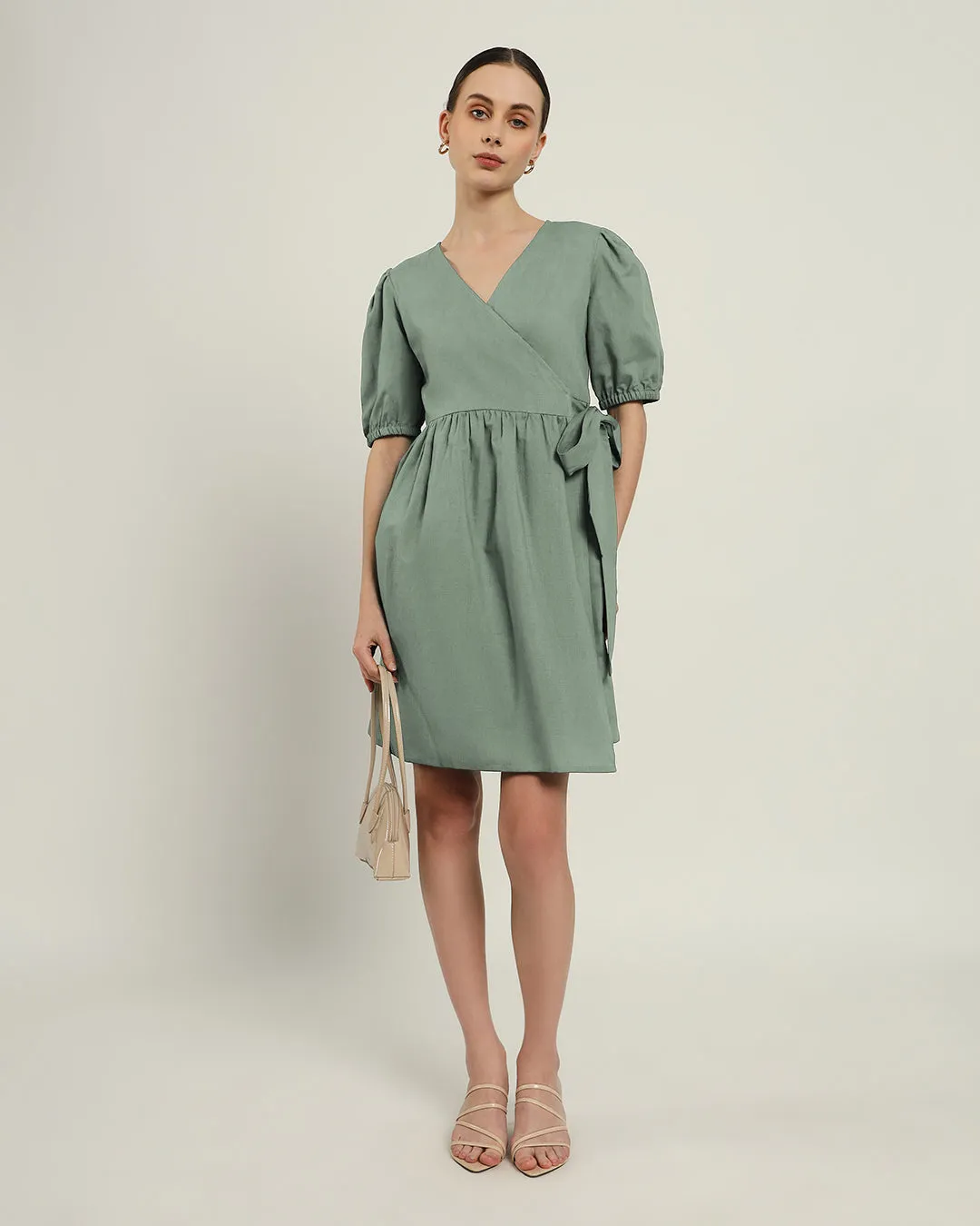 The Inzai Mint Cotton Dress