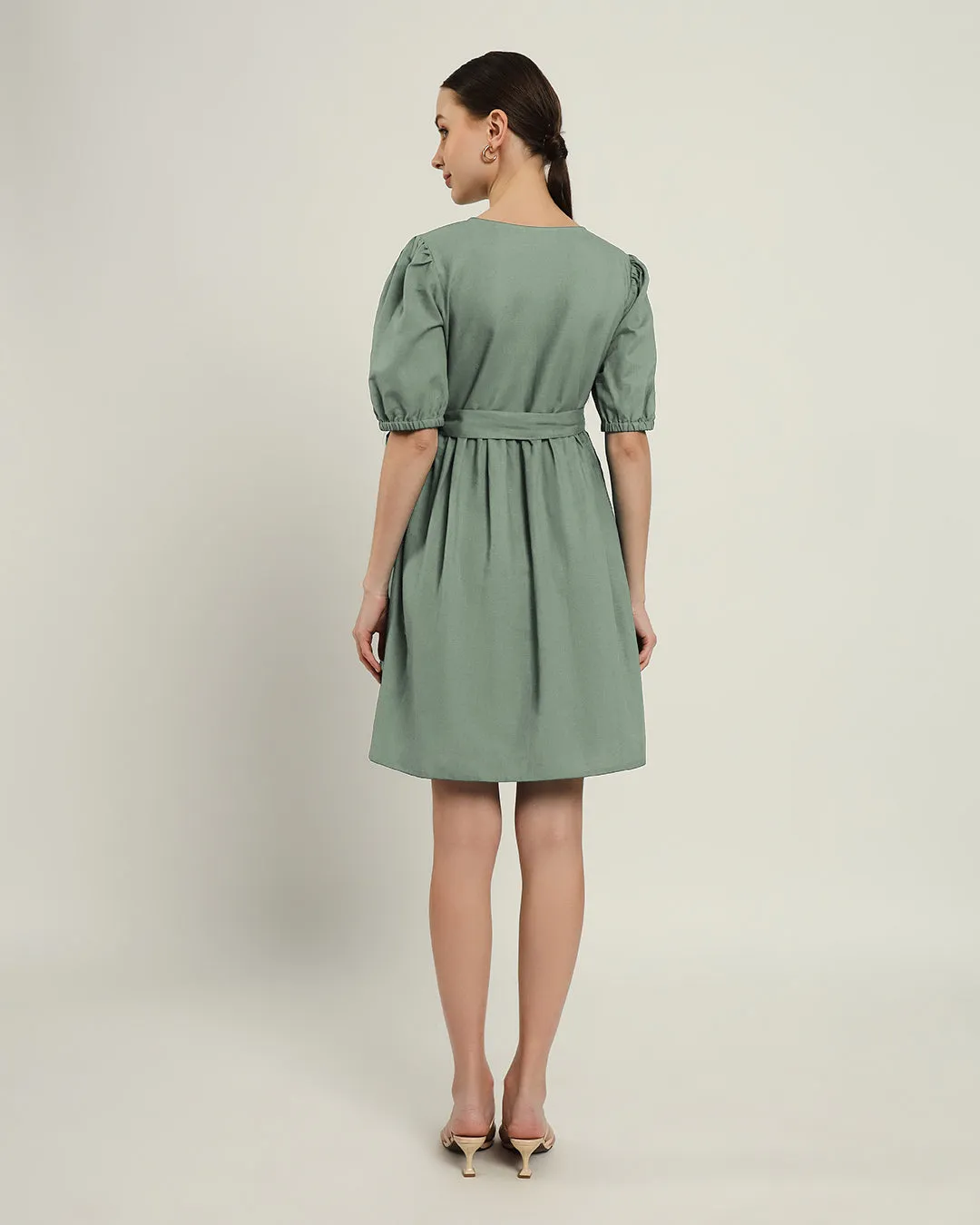 The Inzai Mint Cotton Dress