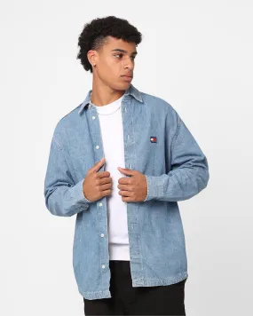 Tommy Jeans Oversized Archive Denim Over Shirt Mid Indigo