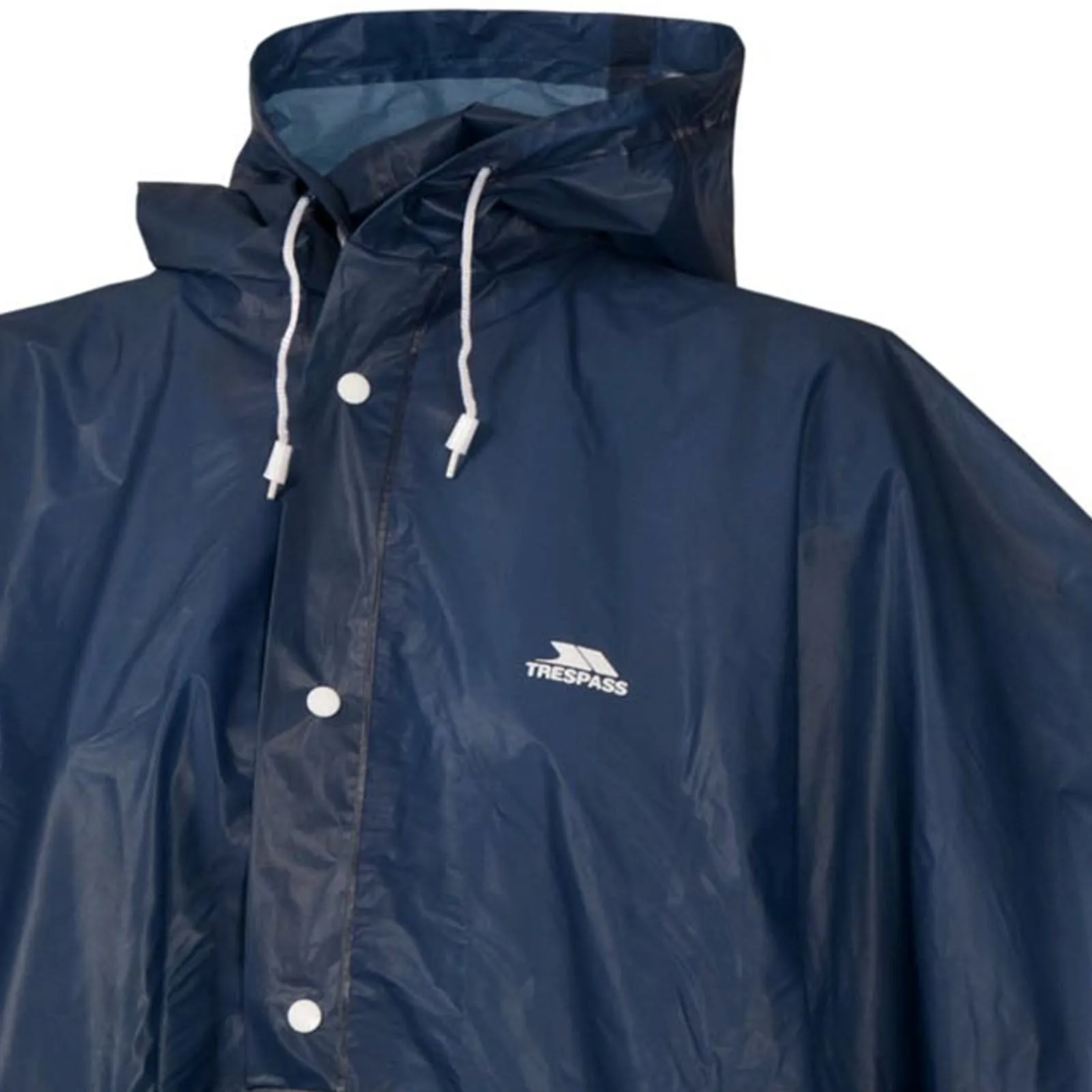 Trespass Adults Unisex Waterproof Rain Poncho - Navy - One Size