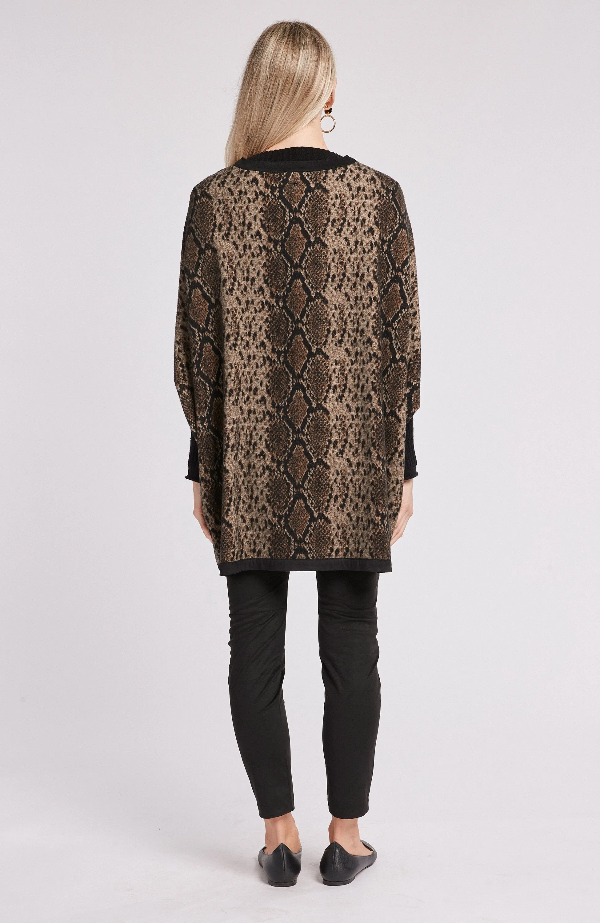 Tyler Boe Fergie Jacquard Poncho Python