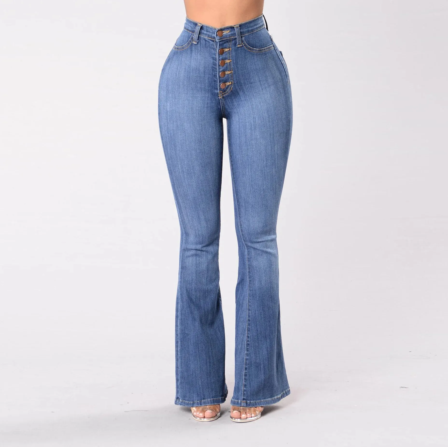 Vintage High Waist Wide Leg Denim