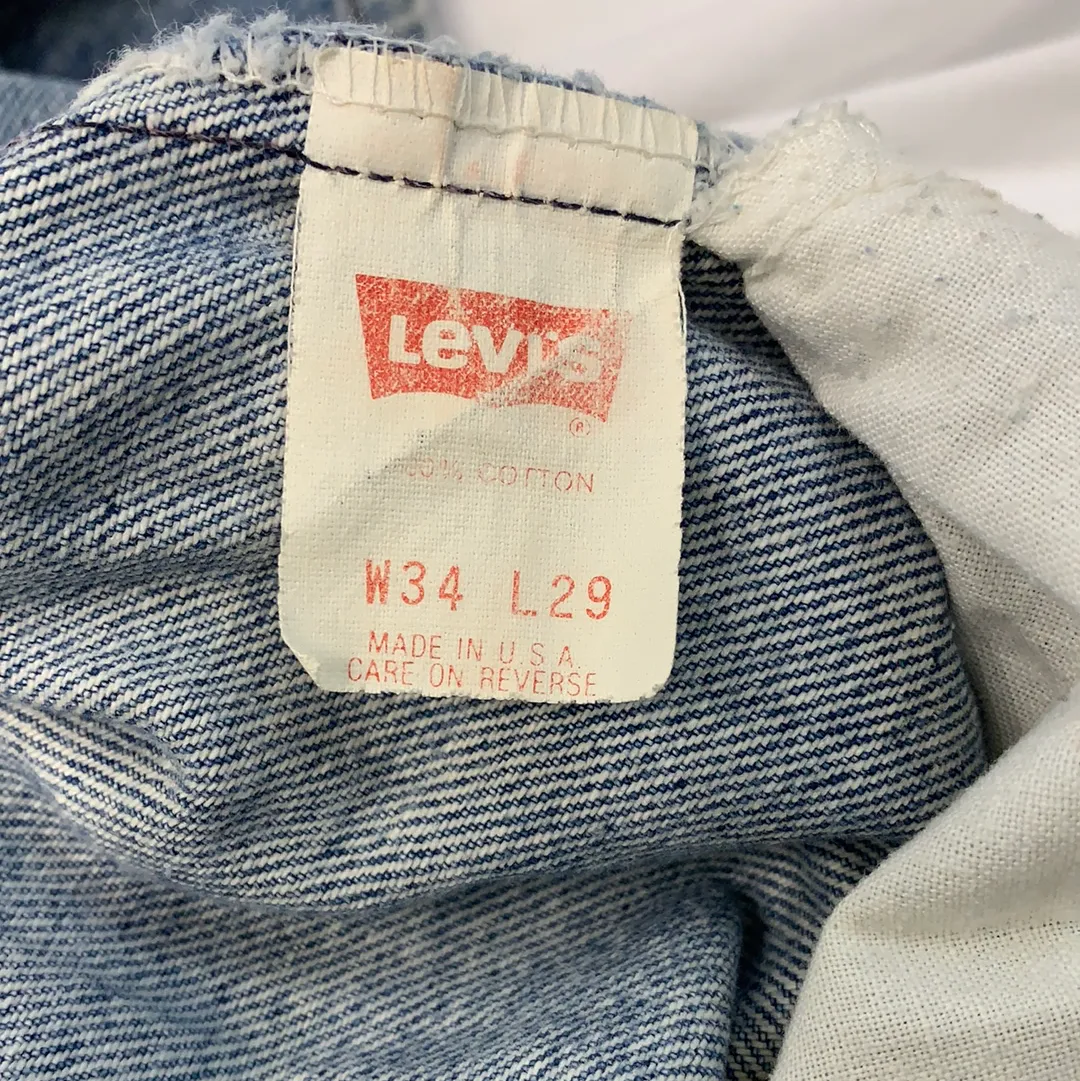 Vintage Levi’s 517 Orange Tab Blue Jeans - W34