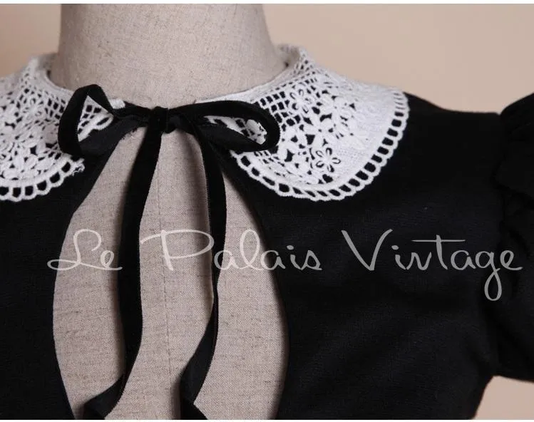 Vintage sexy crotchet collar retro crotchet lace sexy babydoll pin up pencil dress- Fifi