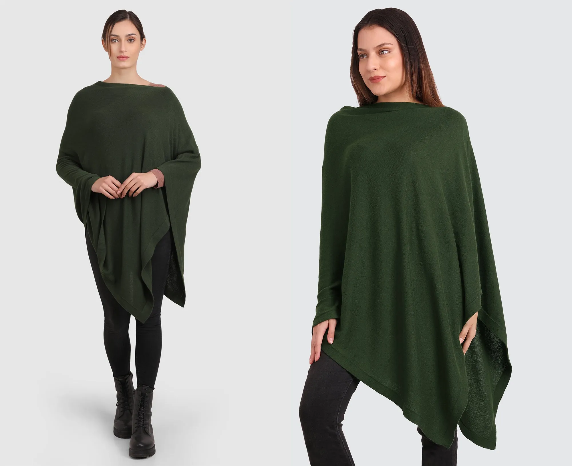 Viverano Classic Women's Knit Poncho Wrap (Organic Cotton) - 13 Colors